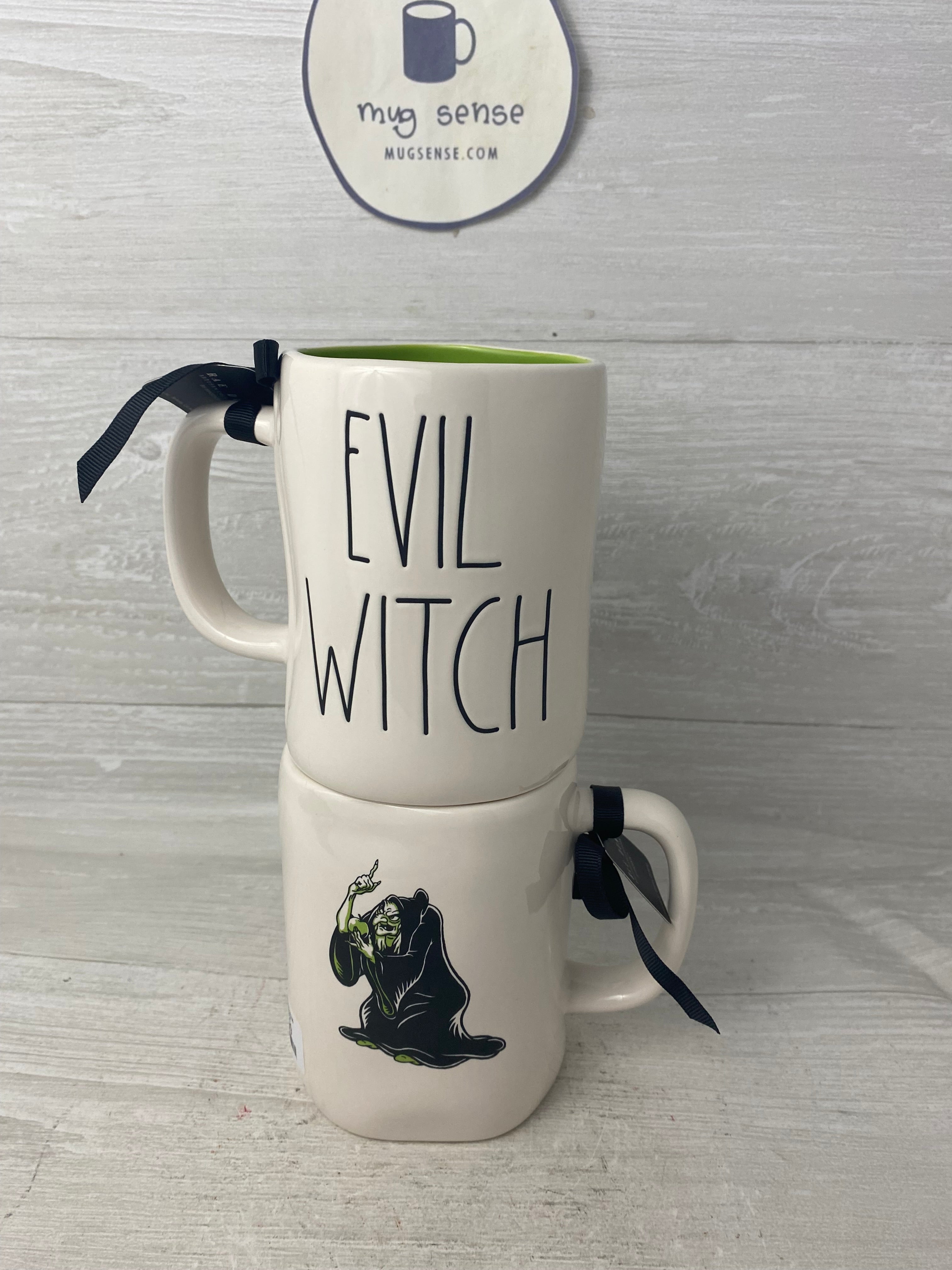 New Rae Dunn Halloween Disney Villan line ceramic coffee mug -POOR