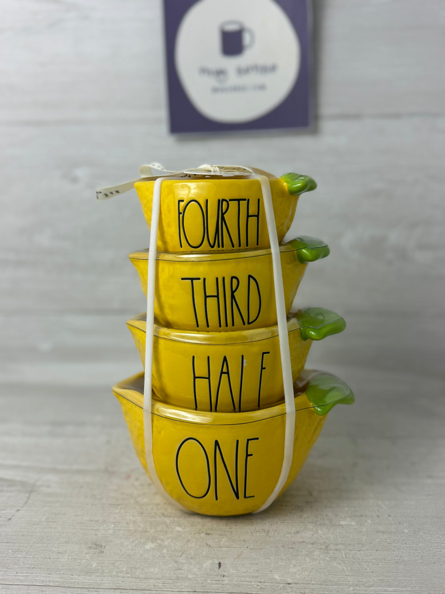 Rae Dunn Lemon Measuring Cup Set