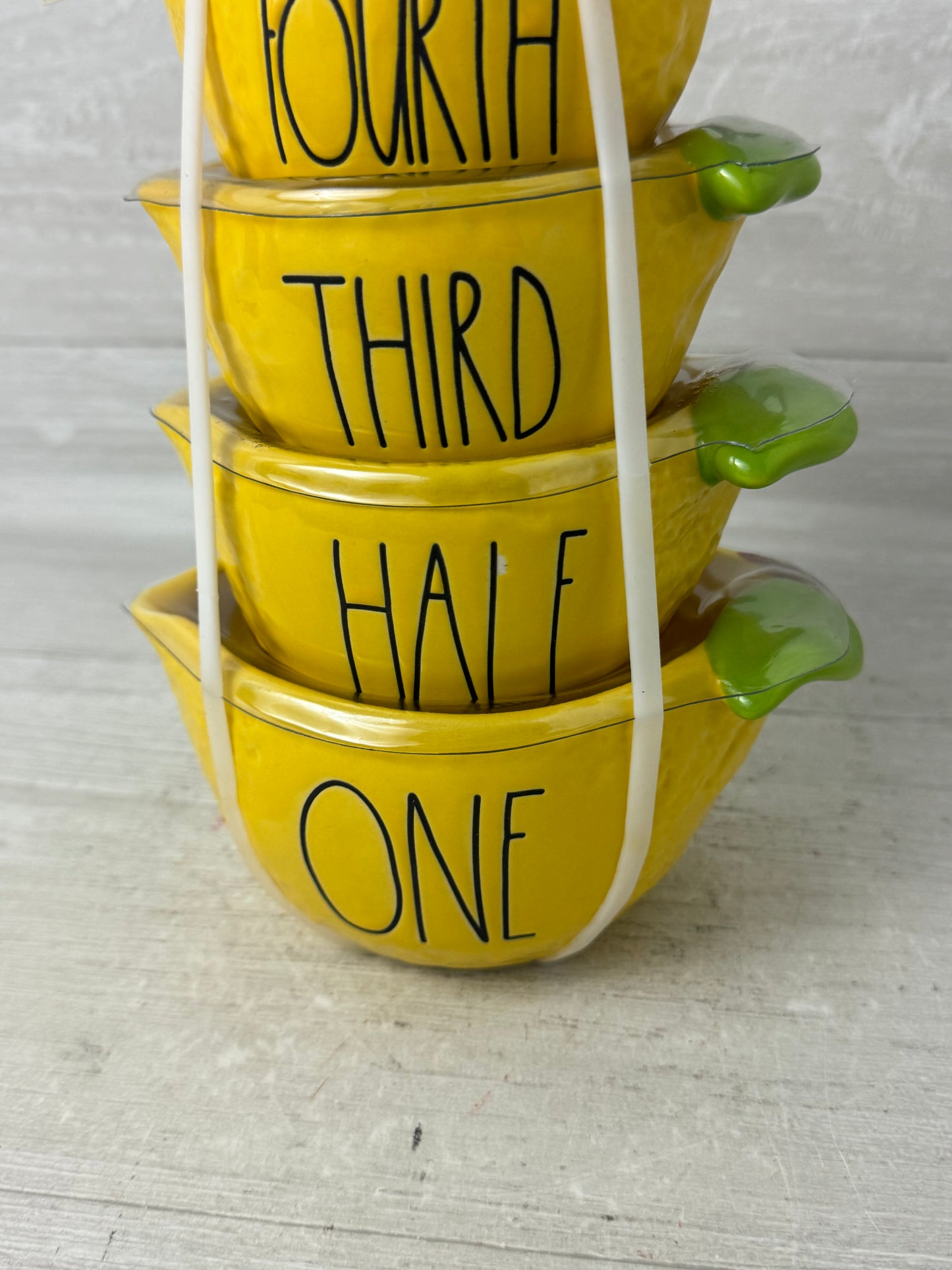 Rae Dunn Lemon Measuring Cup Set