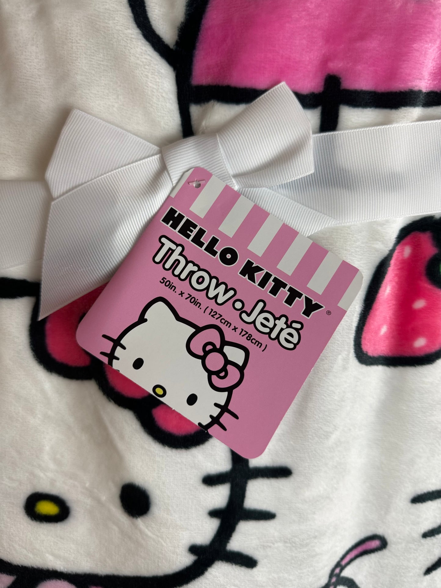Hello Kitty Strawberry Throw Blanket