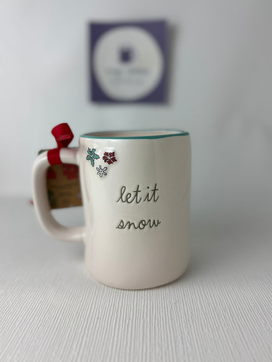 Rae Dunn Snoopy Let It Snow Mug