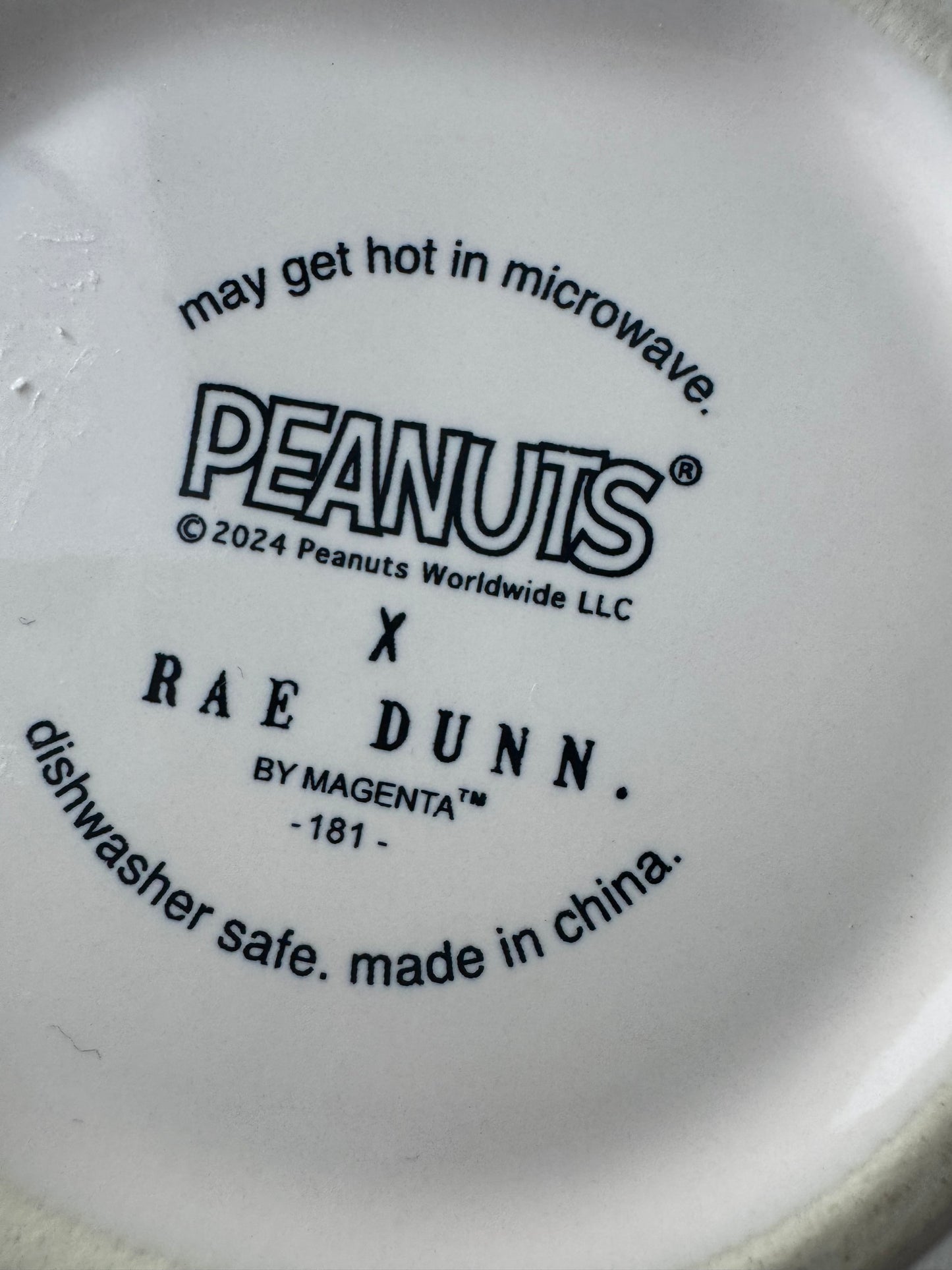 Rae Dunn Snoopy Let It Snow Mug