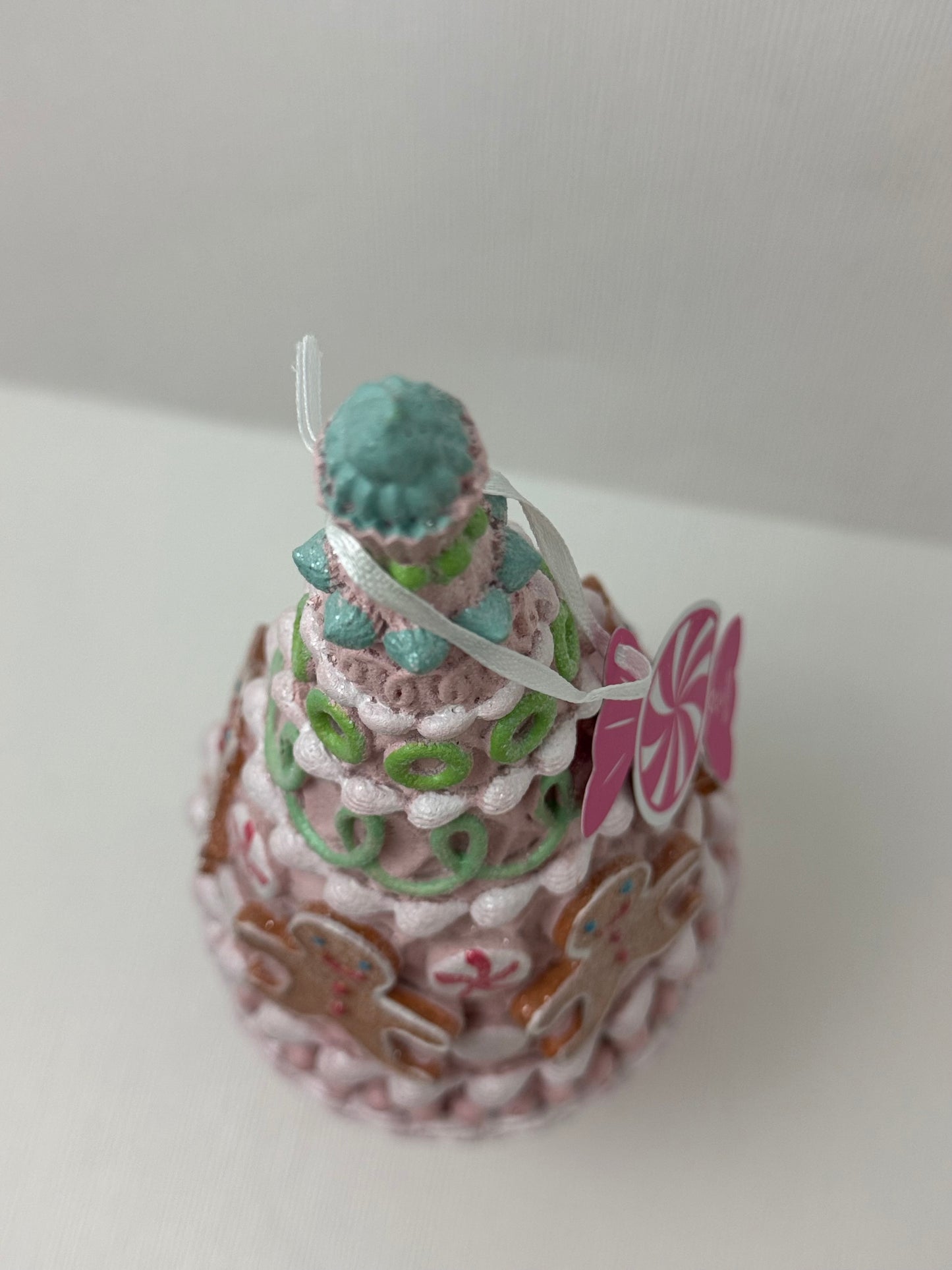 Peppermint Square Pastel Gingerbread Tree