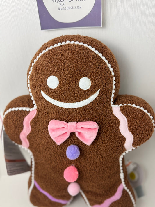Cupcake & Cashmere Gingerbread Man Light Up Pillow