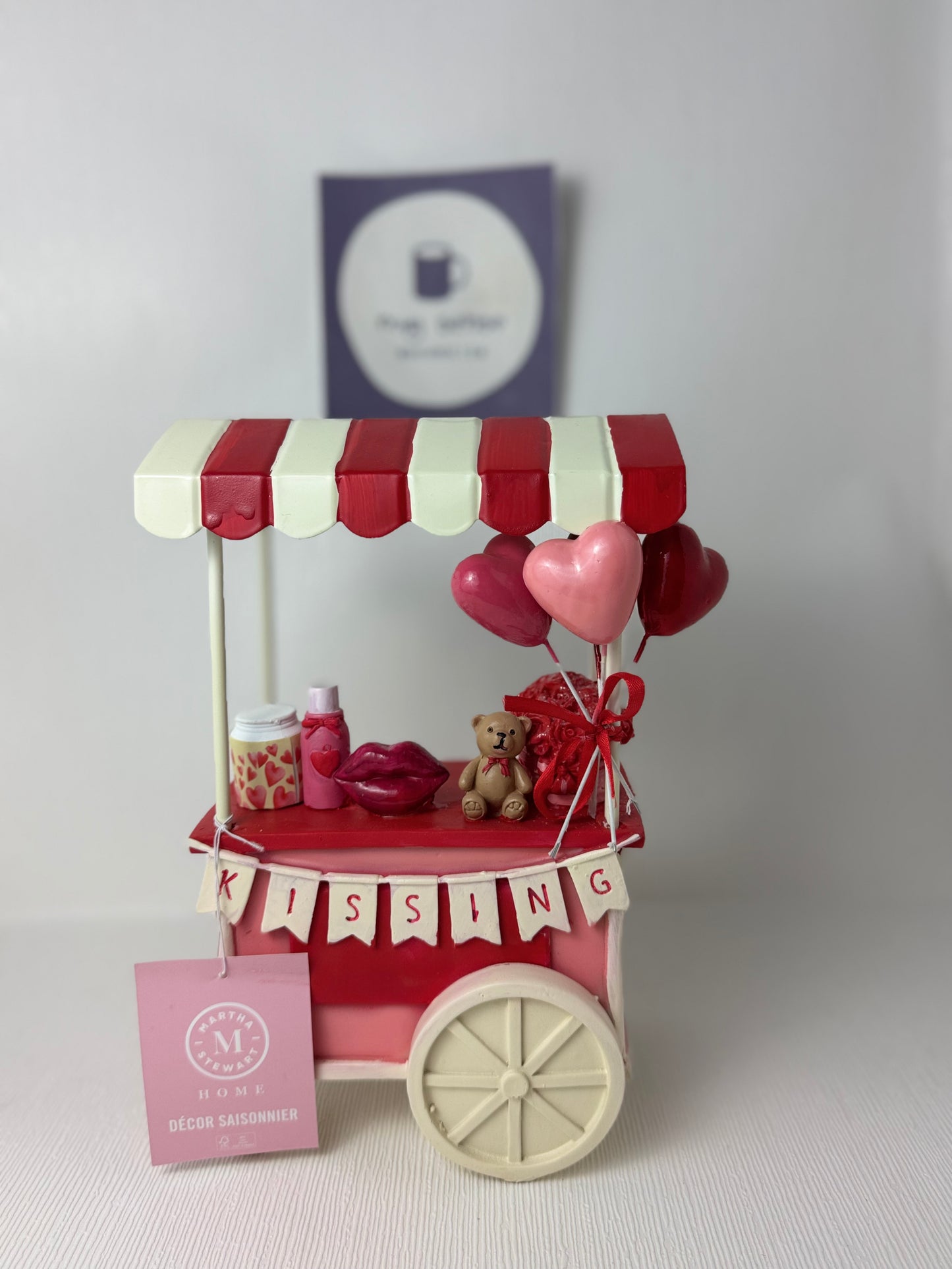 Martha Stewart Valentine Kissing Booth Kissing Cart