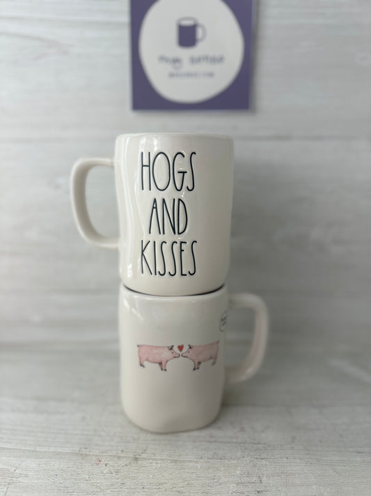Rae Dunn Hogs and Kisses Mug