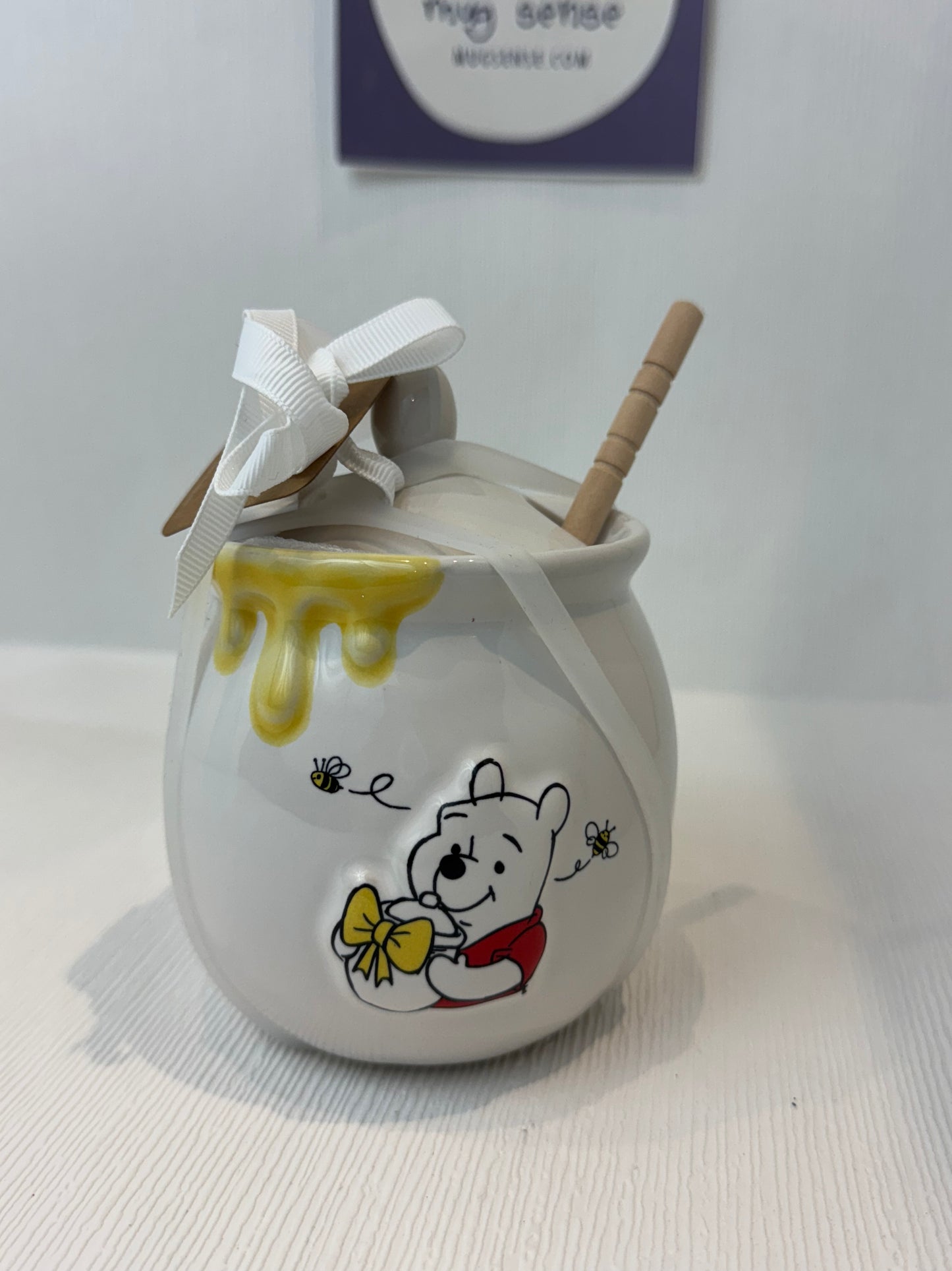 Rae Dunn Disney Winnie The Pooh "Sweet As Hunny" Honey Pot