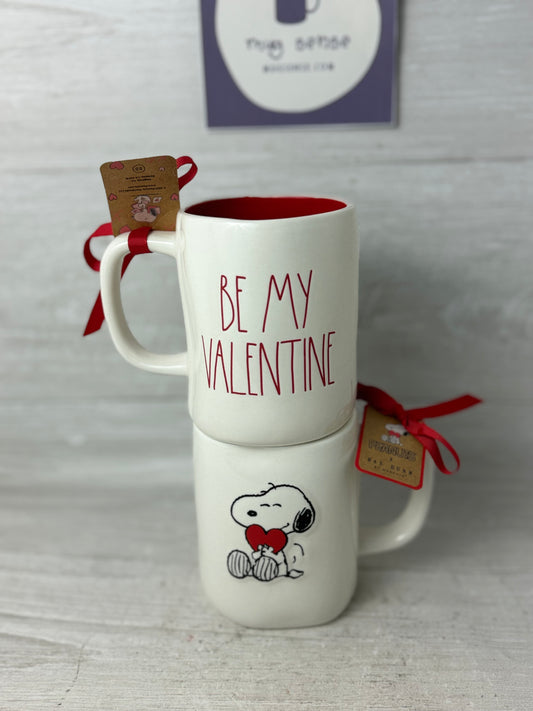 Rae Dunn Peanuts Be My Valentine Snoopy Mug