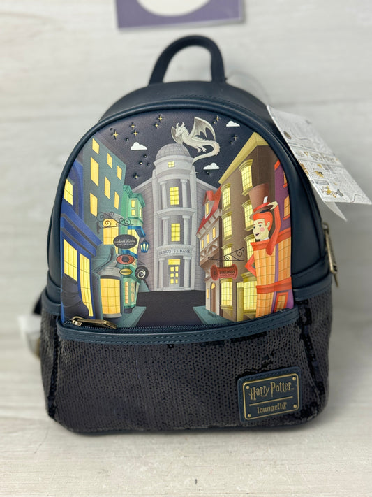 Harry Potter LoungeFly Diagon Alley Sequin Mini Backpack