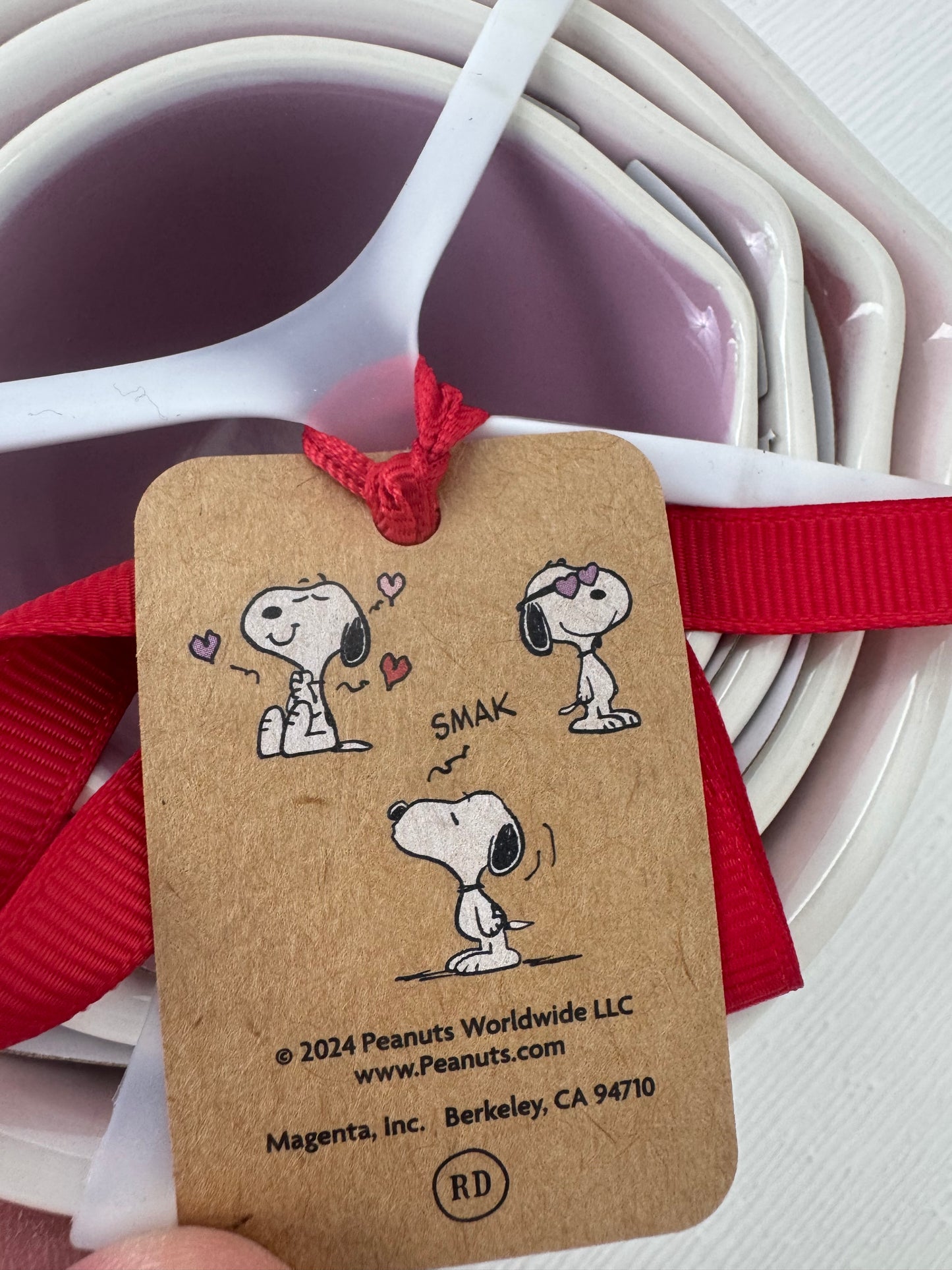 Rae Dunn Peanuts Valentine's Day Measuring Cup Set
