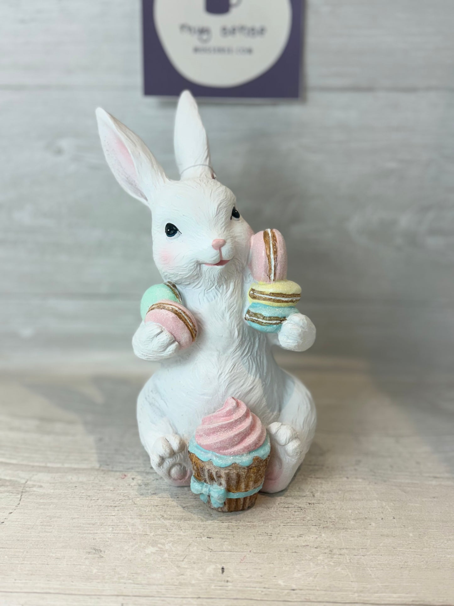 Cupcakes & Cashmere Bunny with Macarons and Cupcake
