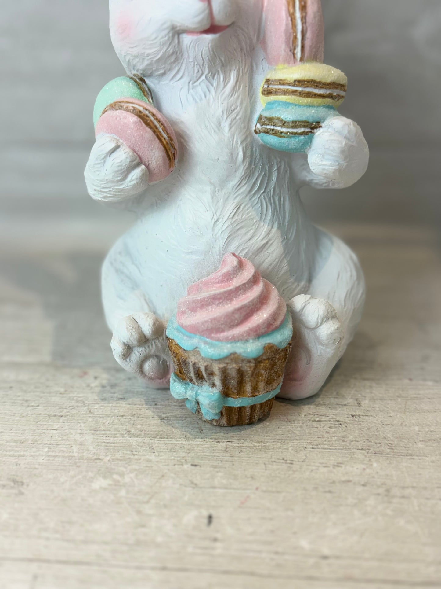 Cupcakes & Cashmere Bunny with Macarons and Cupcake
