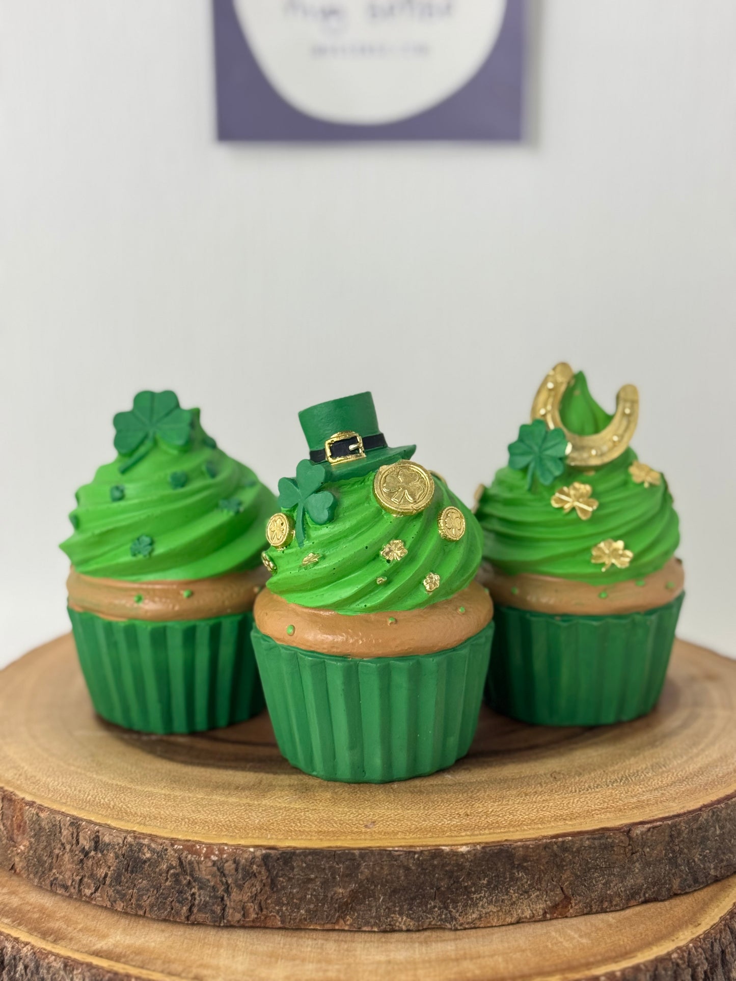 Cupcake & Cashmere St. Patrick's Day Cupcakes Set (Horseshoe Topper)