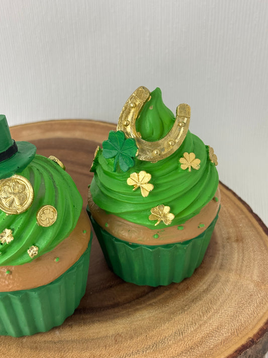 Cupcake & Cashmere St. Patrick's Day Cupcakes Set (Horseshoe Topper)