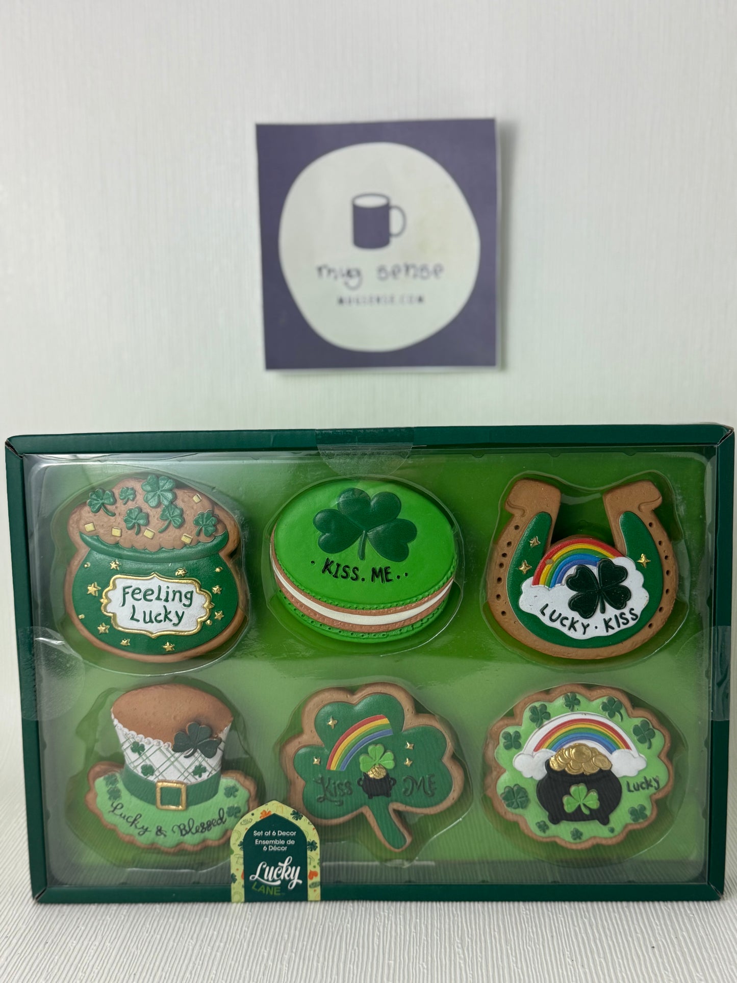 Lucky Lane St. Patrick's Day Faux Cookie Set of 6