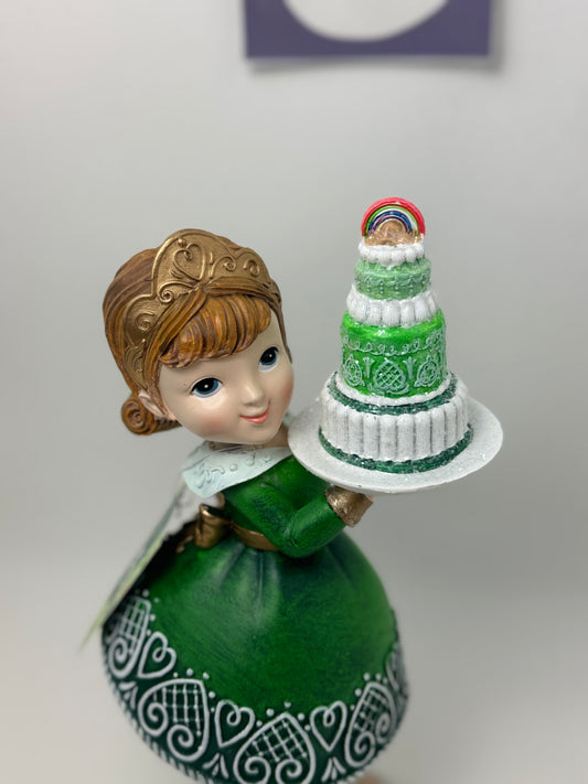 Lucky Lane St. Patrick's Day Girl With Cake