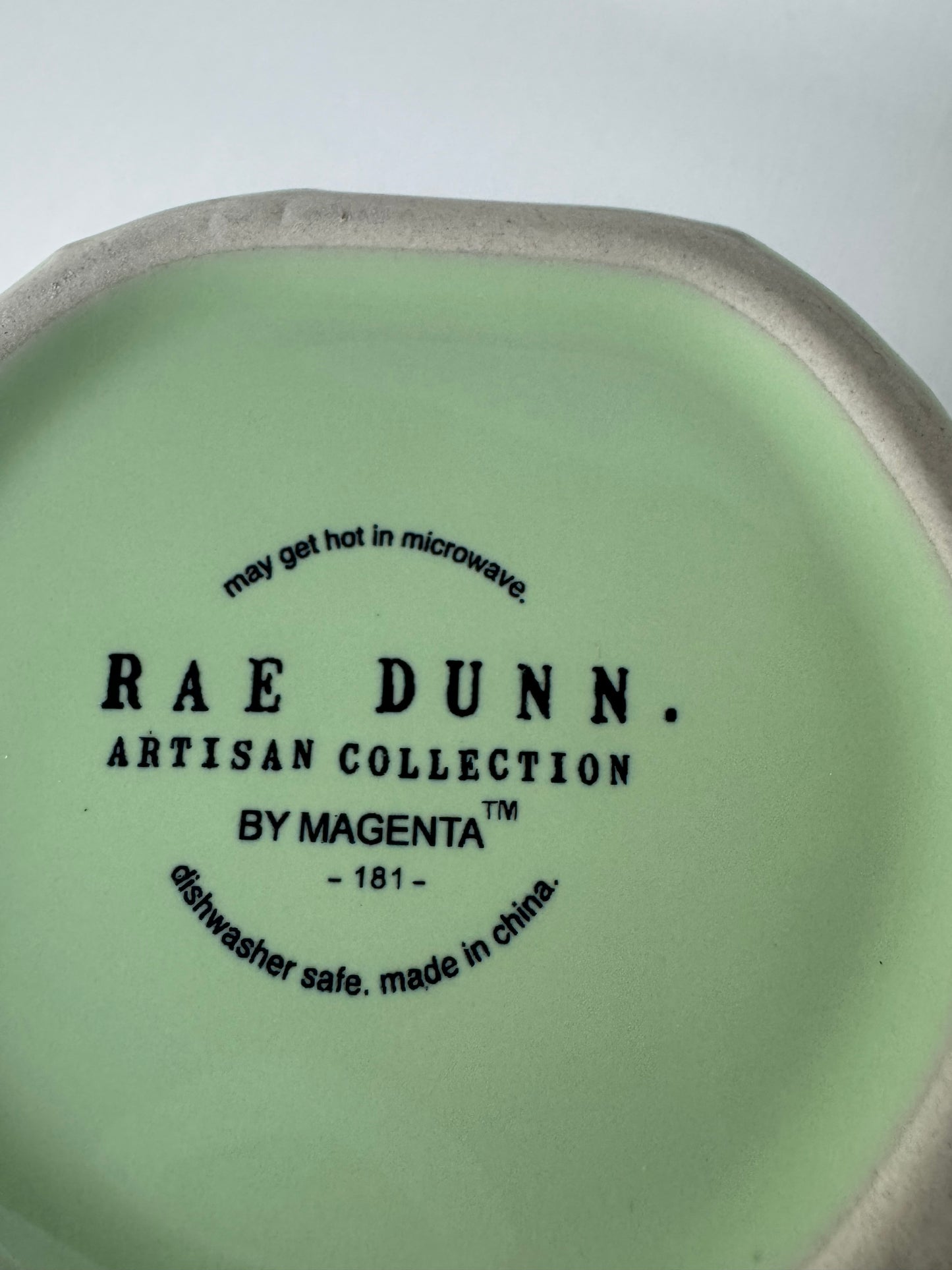 Rae Dunn Lucky Mug (Green with Shamrocks)