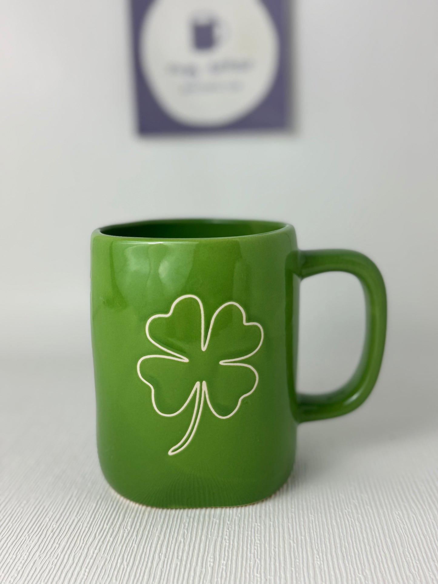 Rae Dunn Shamrock Green Mug