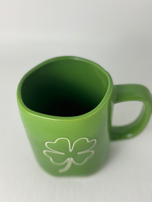 Rae Dunn Shamrock Green Mug