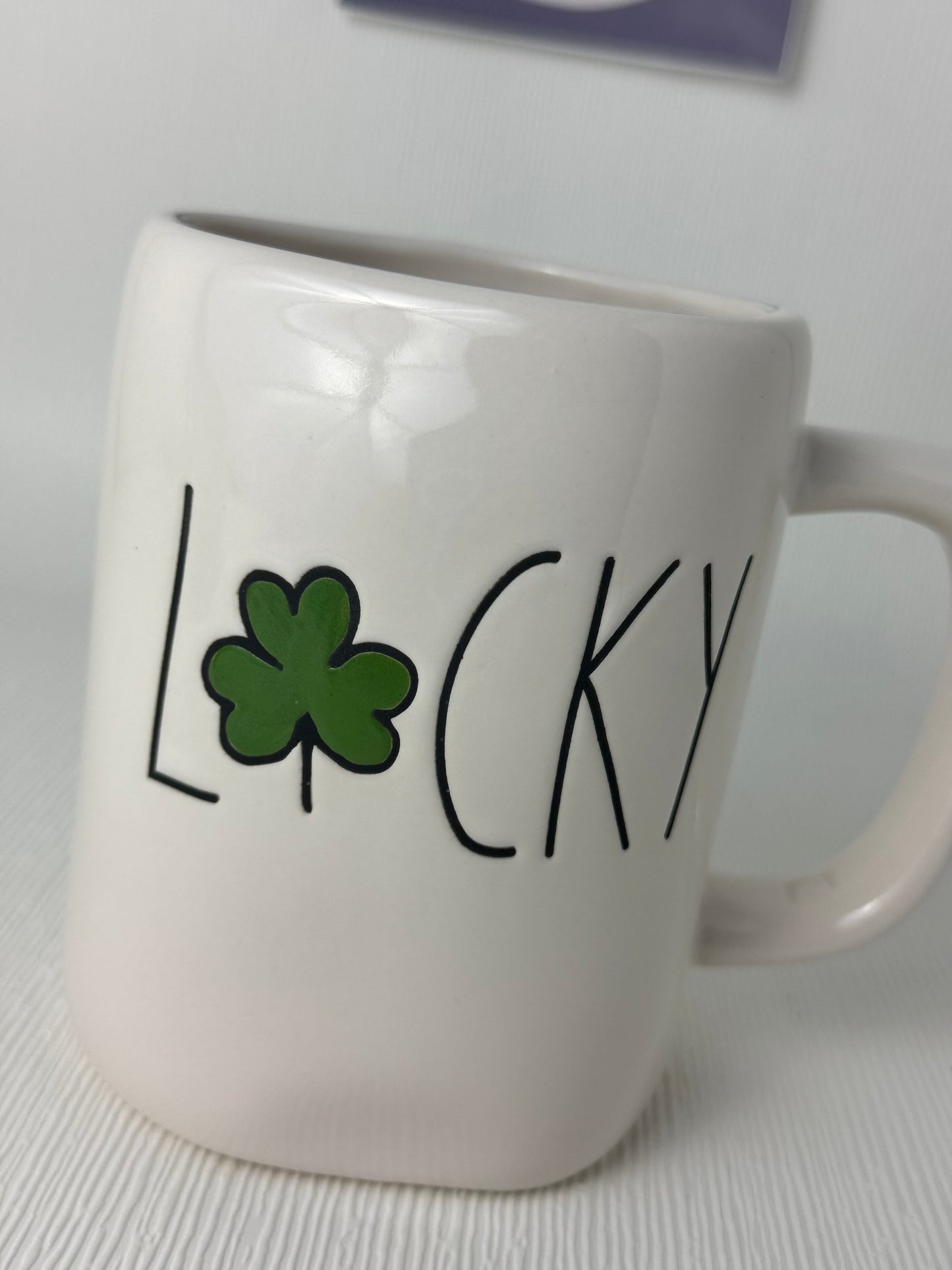 Rae Dunn Lucky Shamrock Mug