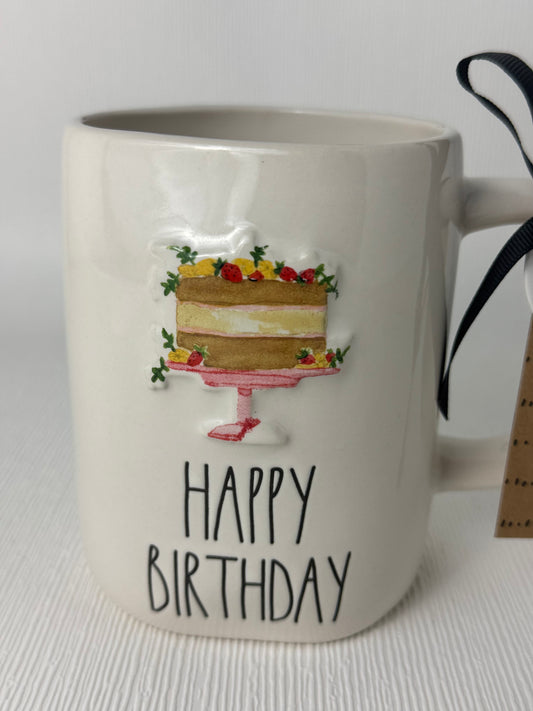 Rae Dunn Happy Birthday Mug