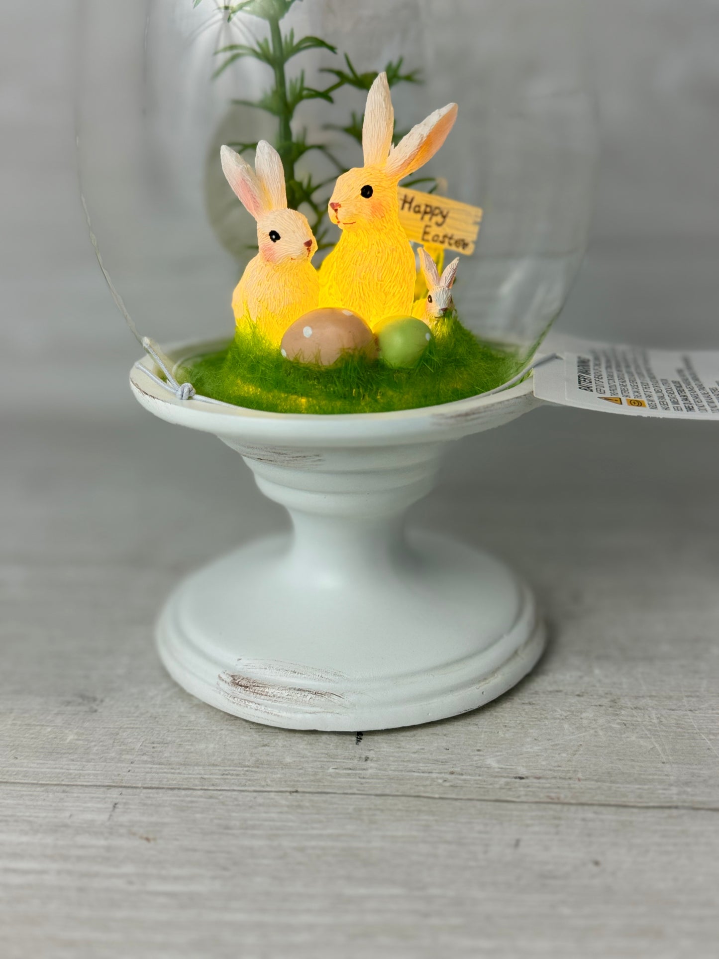 Small Easter Bunny Light Up Cloche