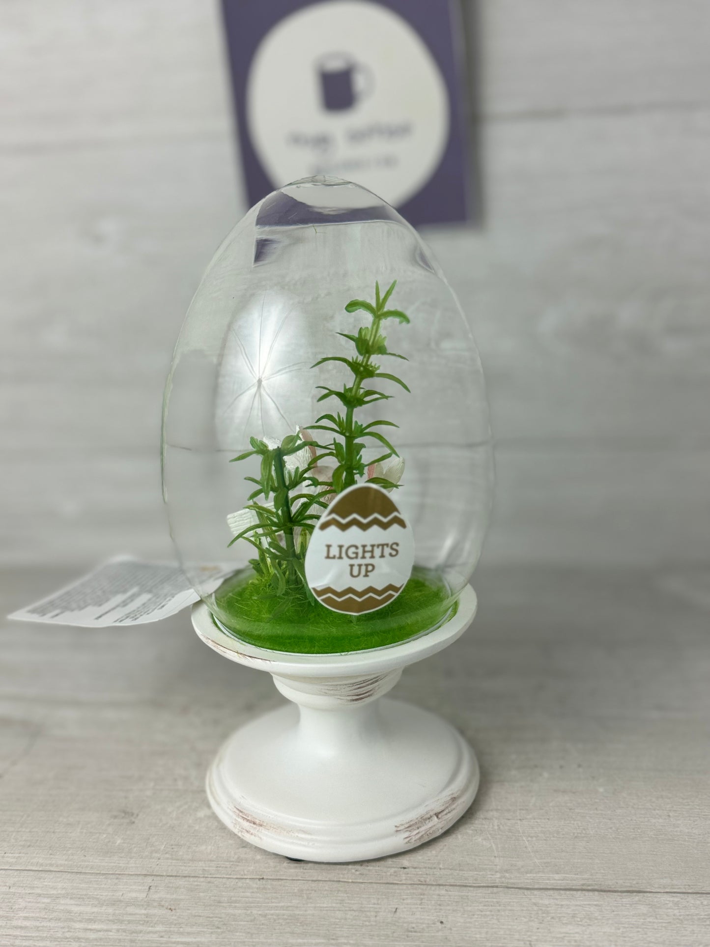 Small Easter Bunny Light Up Cloche