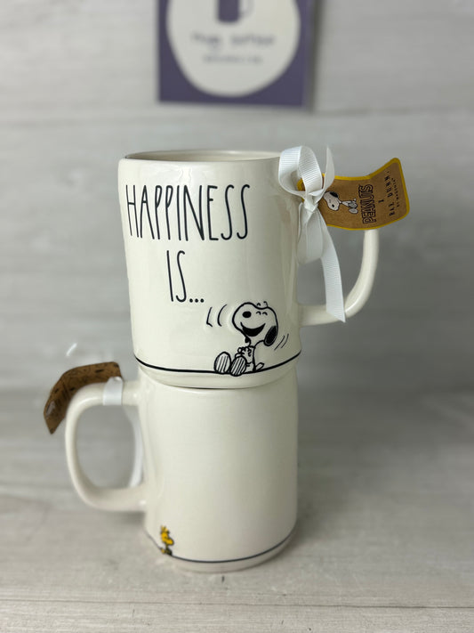 Rae Dunn Peanuts "Happiness Is" Snoopy Mug