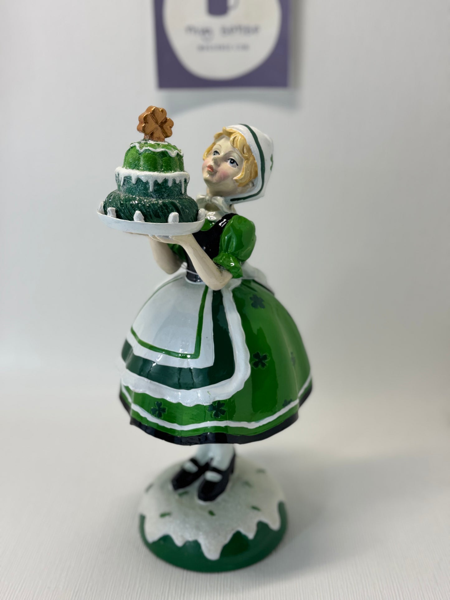 Lucky Lane St. Patrick's Day Lady With Cake