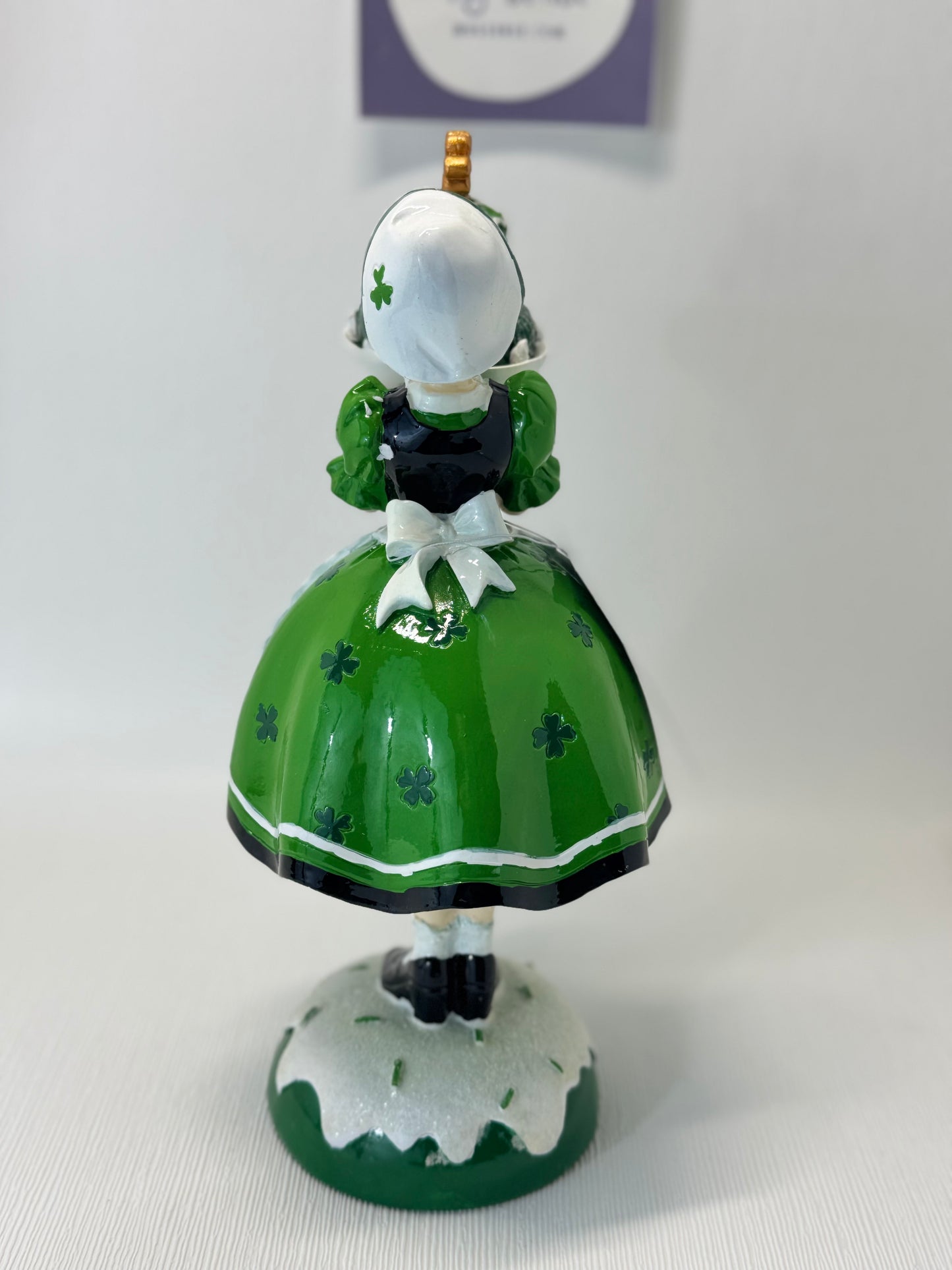 Lucky Lane St. Patrick's Day Lady With Cake