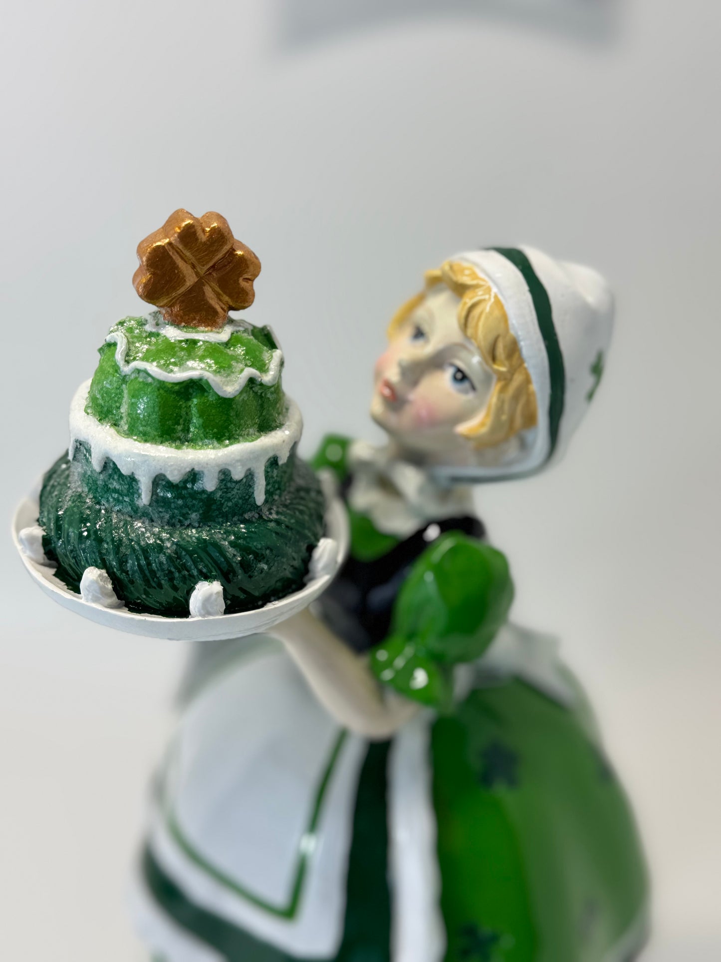 Lucky Lane St. Patrick's Day Lady With Cake
