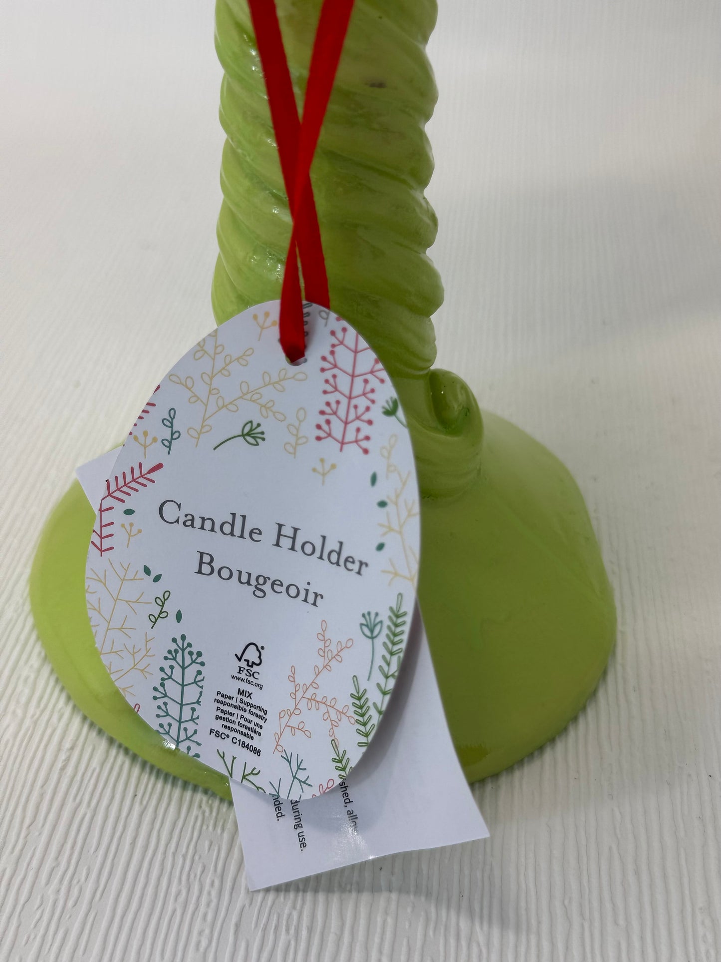 Spring Tulip Floral Candelabrum Candlestick Holders