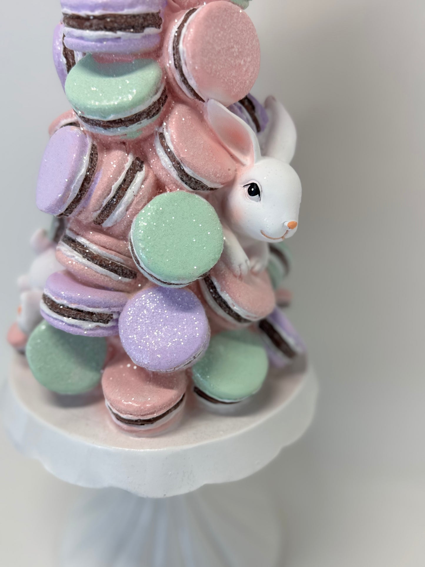 Cupcakes & Cashmere Bunny Macaroon Pedestal Cake Tree