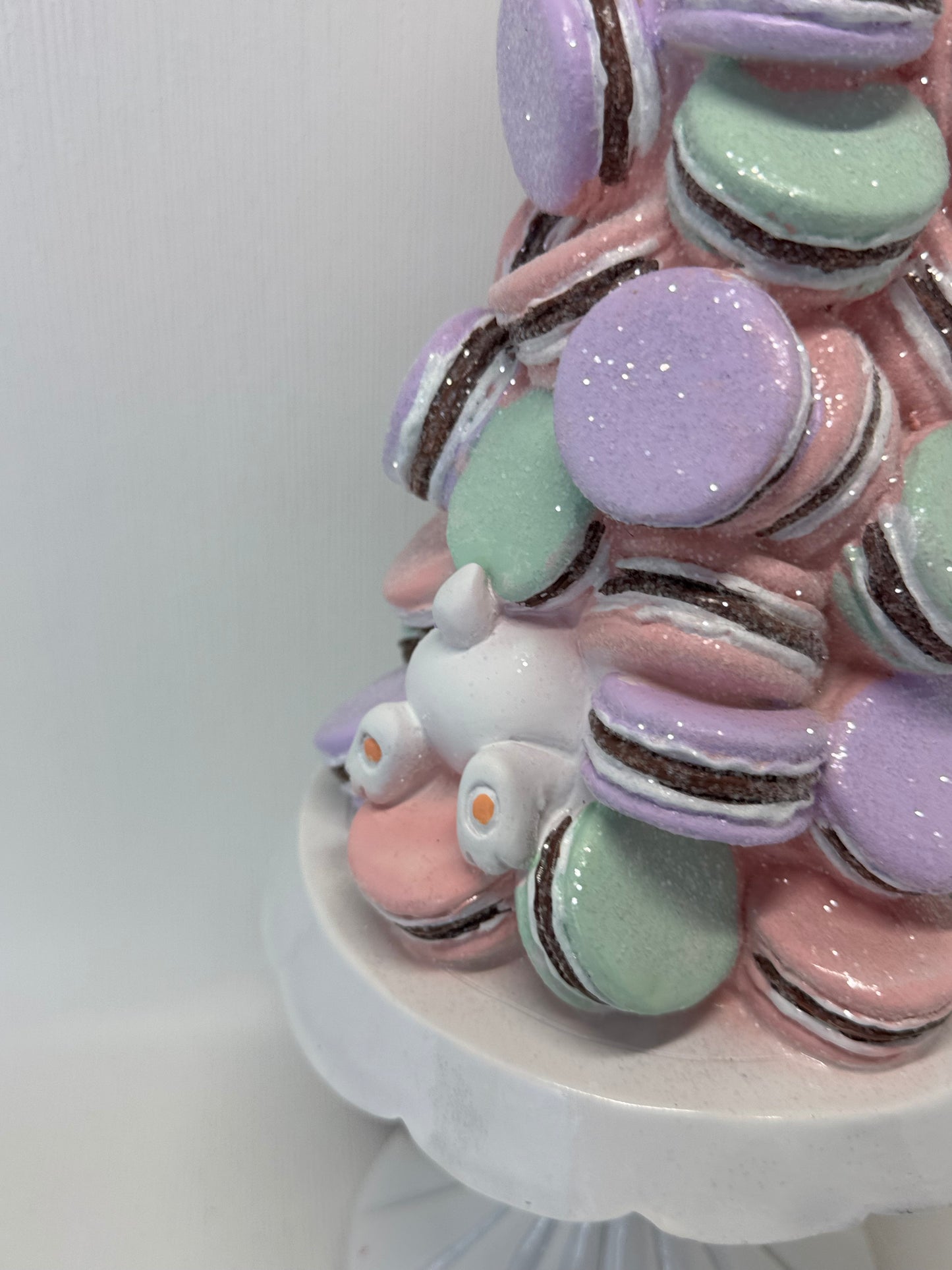 Cupcakes & Cashmere Bunny Macaroon Pedestal Cake Tree