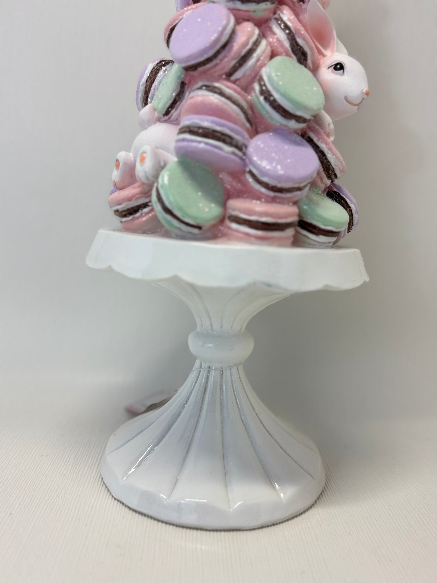Cupcakes & Cashmere Bunny Macaroon Pedestal Cake Tree