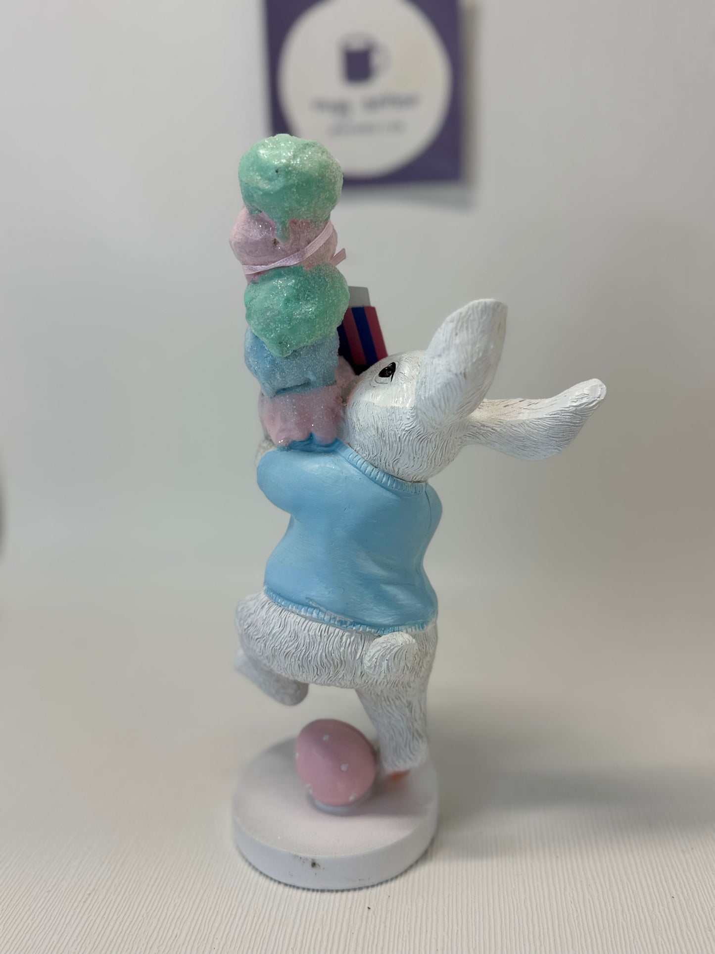 Sweet Treats Bunny with Tall Ice Cream Cone