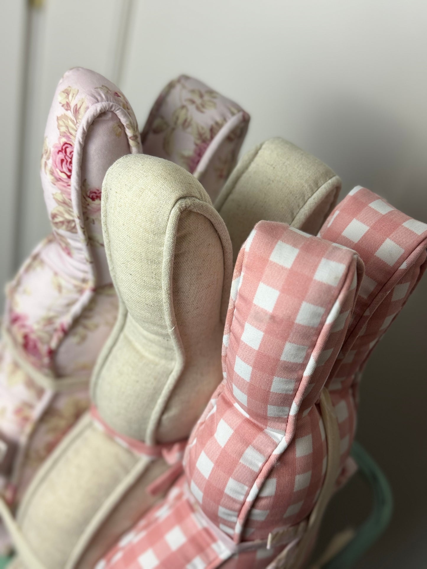 Shabby Chic Bunny Decorative Pillow Set