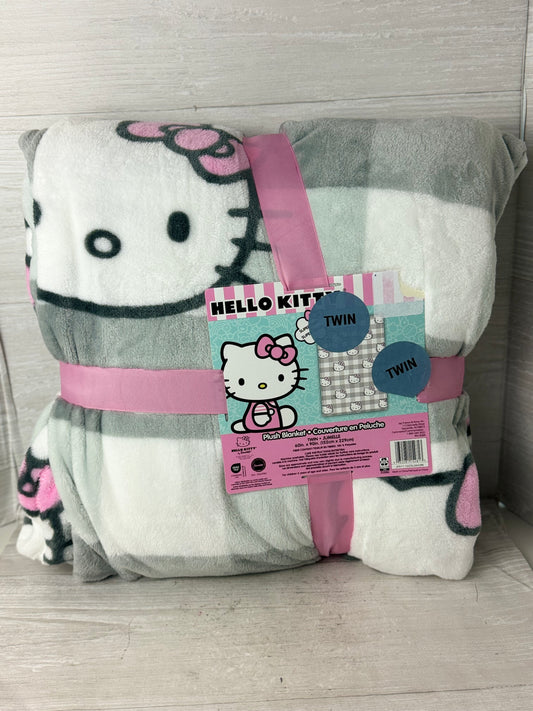 Hello Kitty Gray Twin Blanket