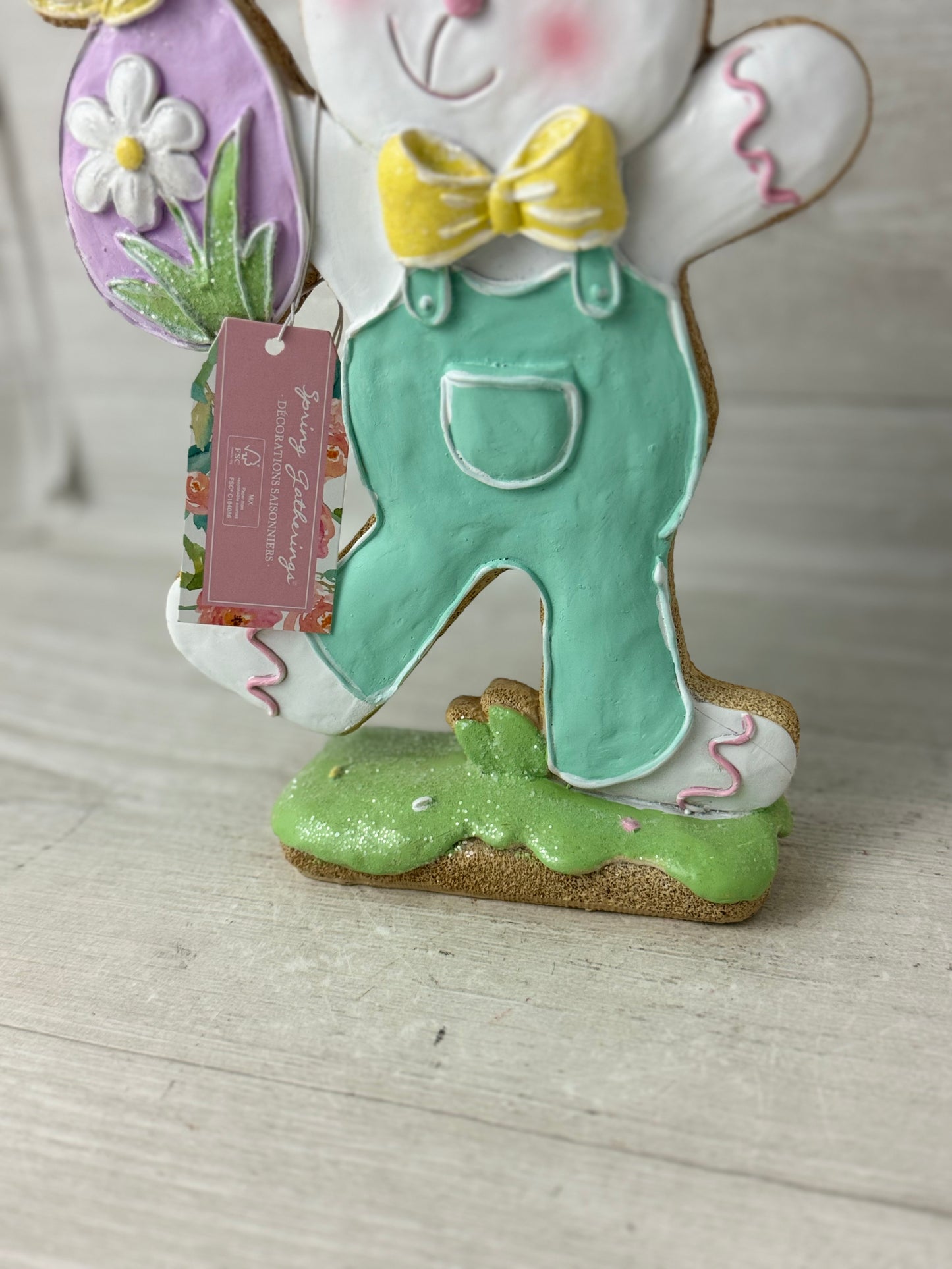 Cupcakes & Cashmere Large Easter Bunny Faux Cookie