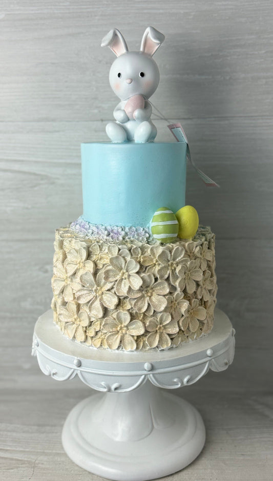 Cupcakes and Cashmere Huge Bunny Topper Pastel Tiered Cake