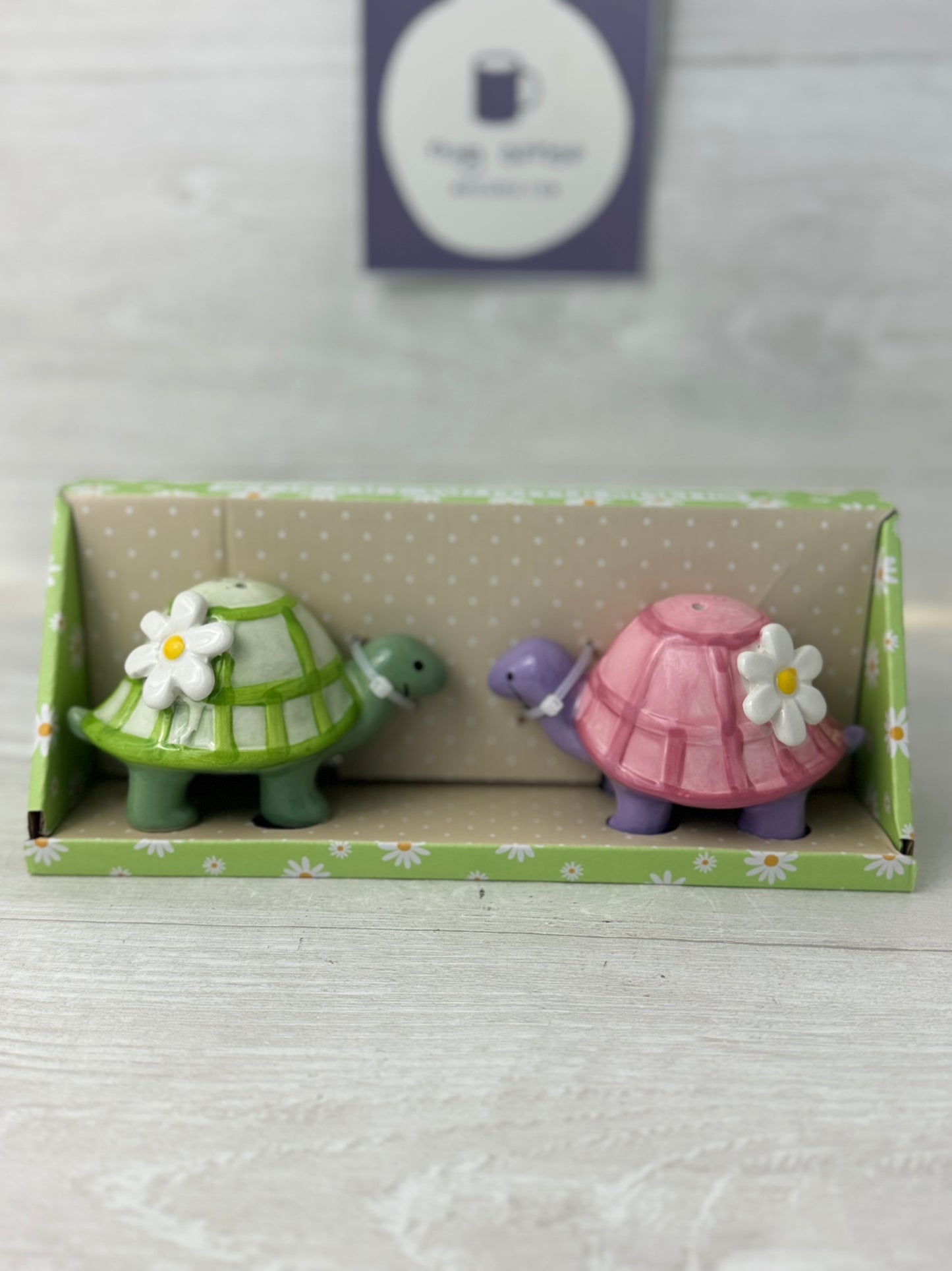 Pastel Turtle Salt and Pepper Shakers