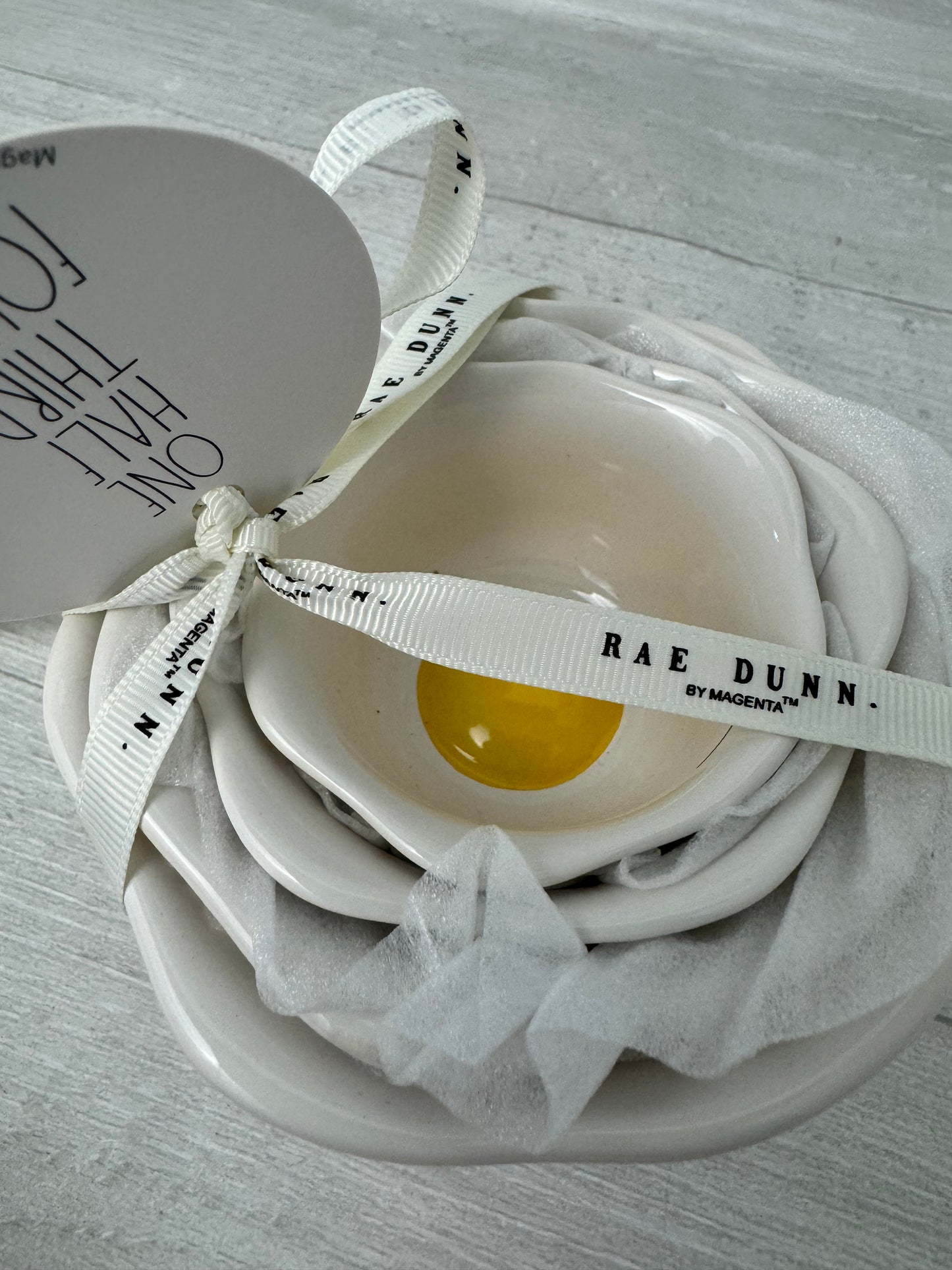 Rae Dunn Egg Measuring Cup Set