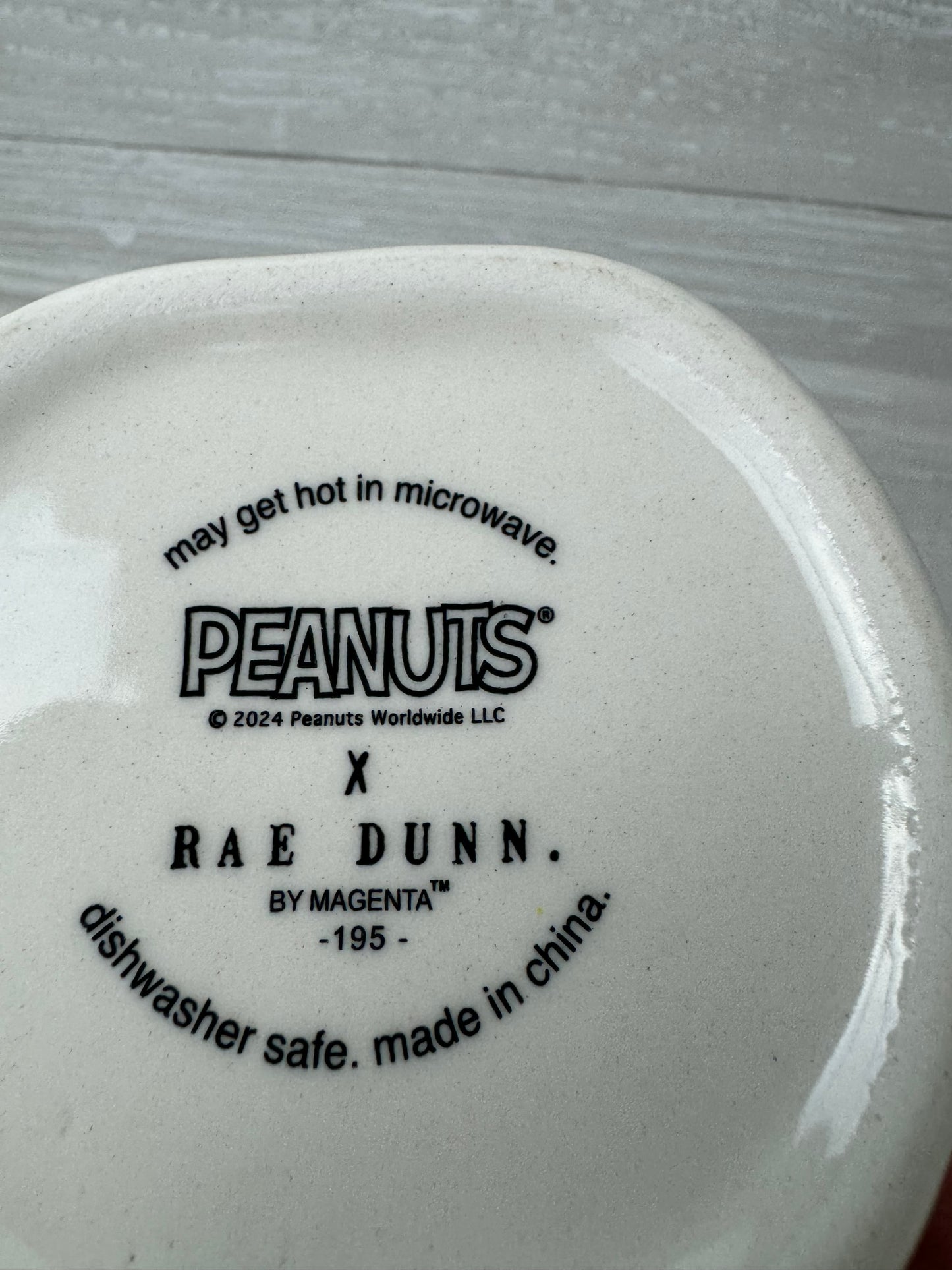 Rae Dunn Peanuts Baseball Season Mug