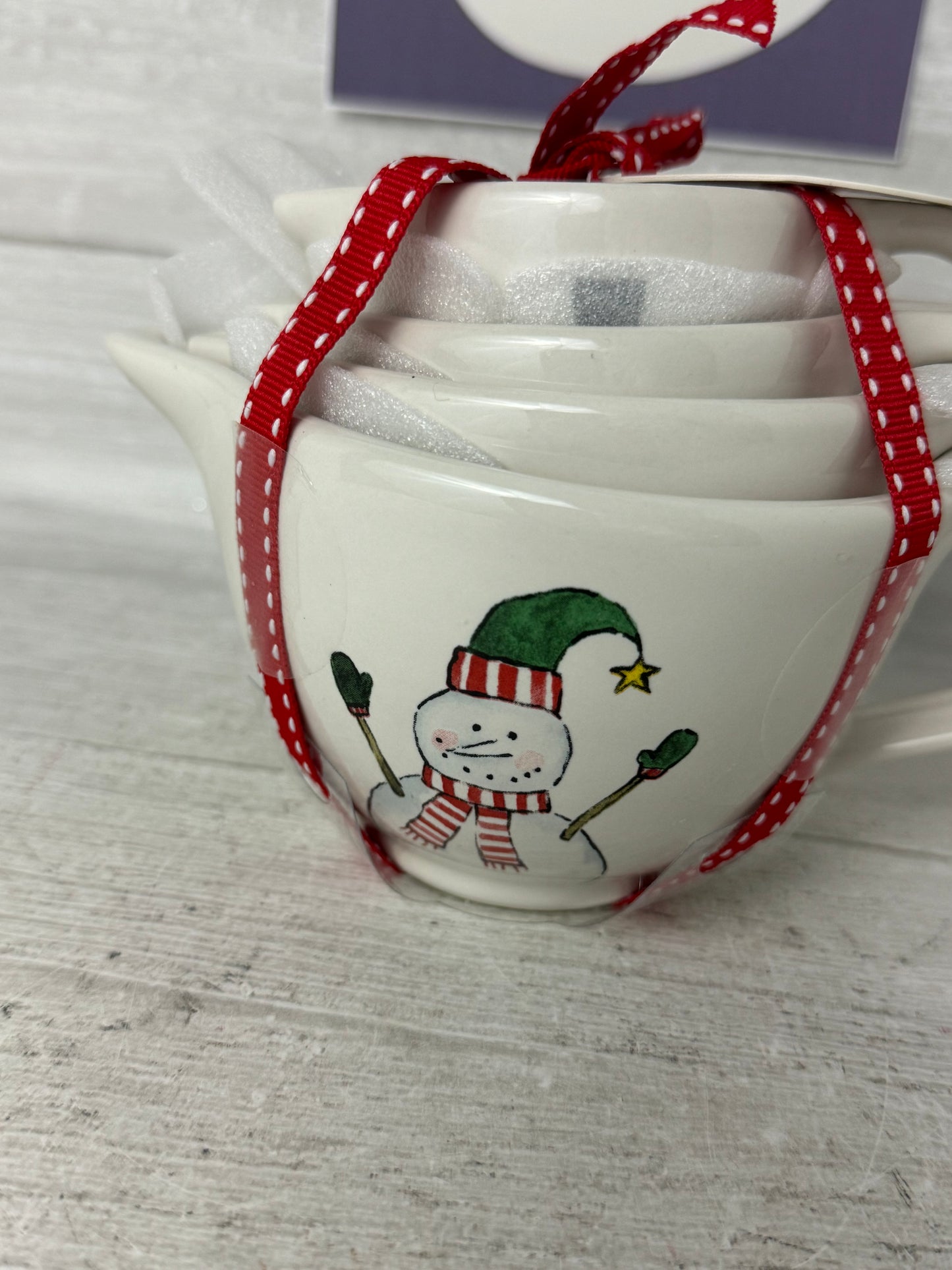 Rae Dunn Snowman Measuring Cups