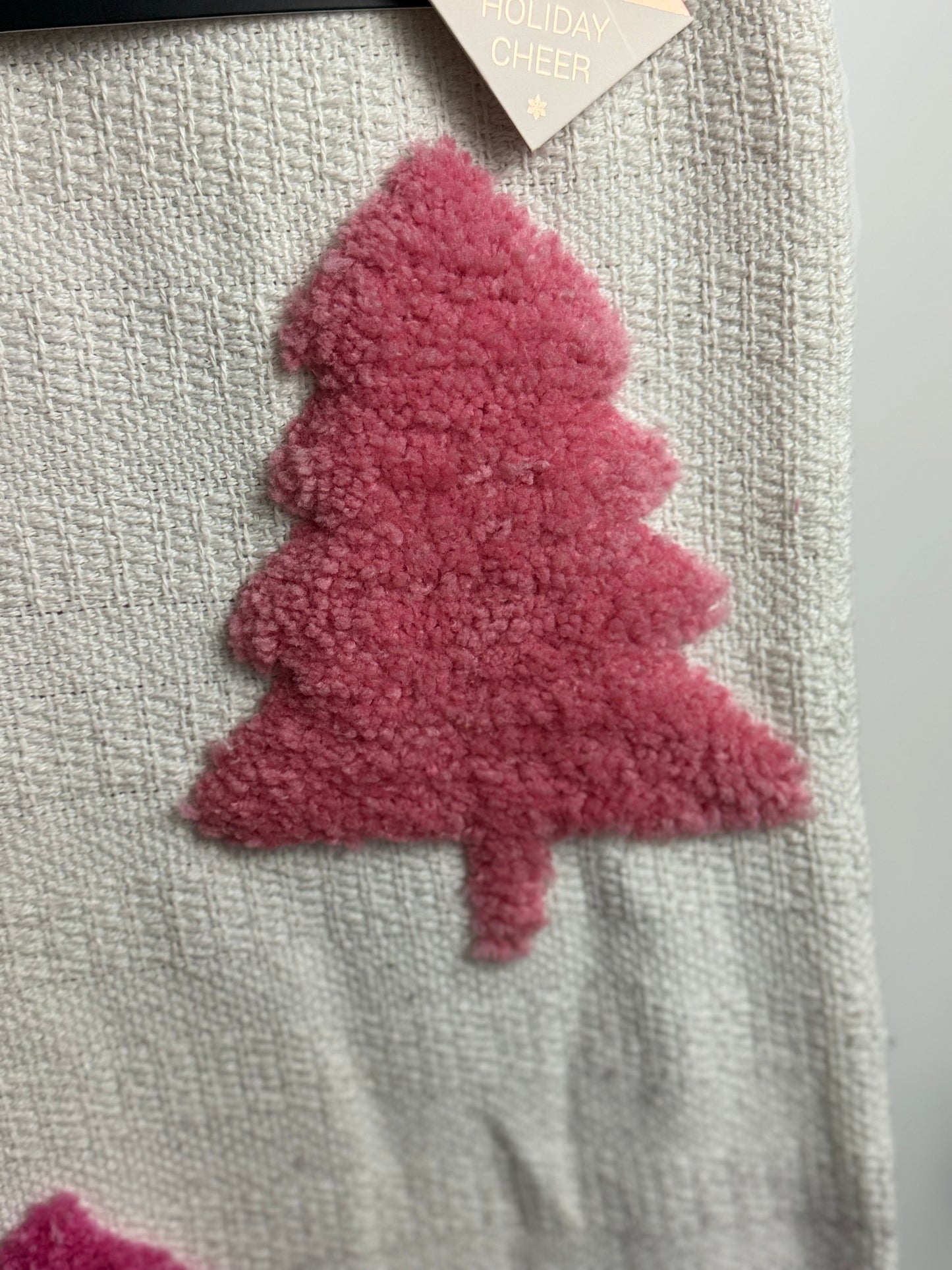 Rachel Zoe Pink Tree Throw Blanket