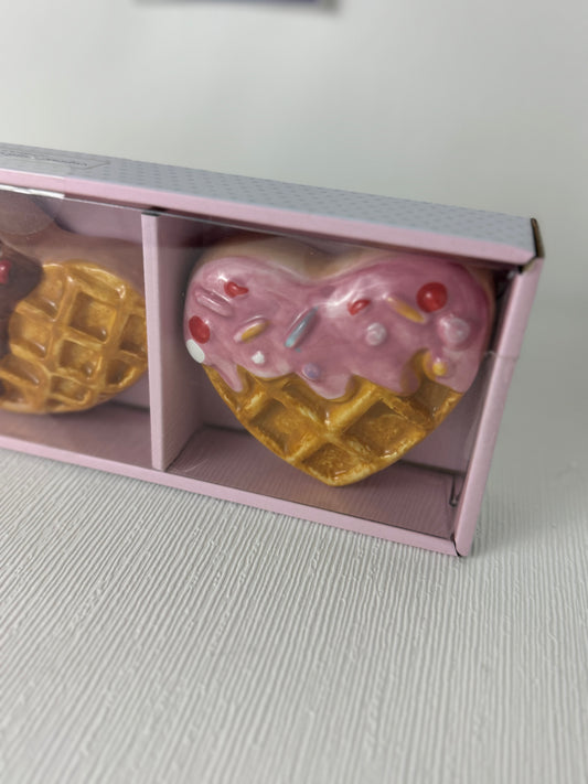 Cupcake & Cashmere Heart Shaped Waffles