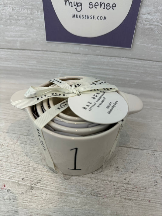 Rae Dunn White Bucket Measuring Cup Set