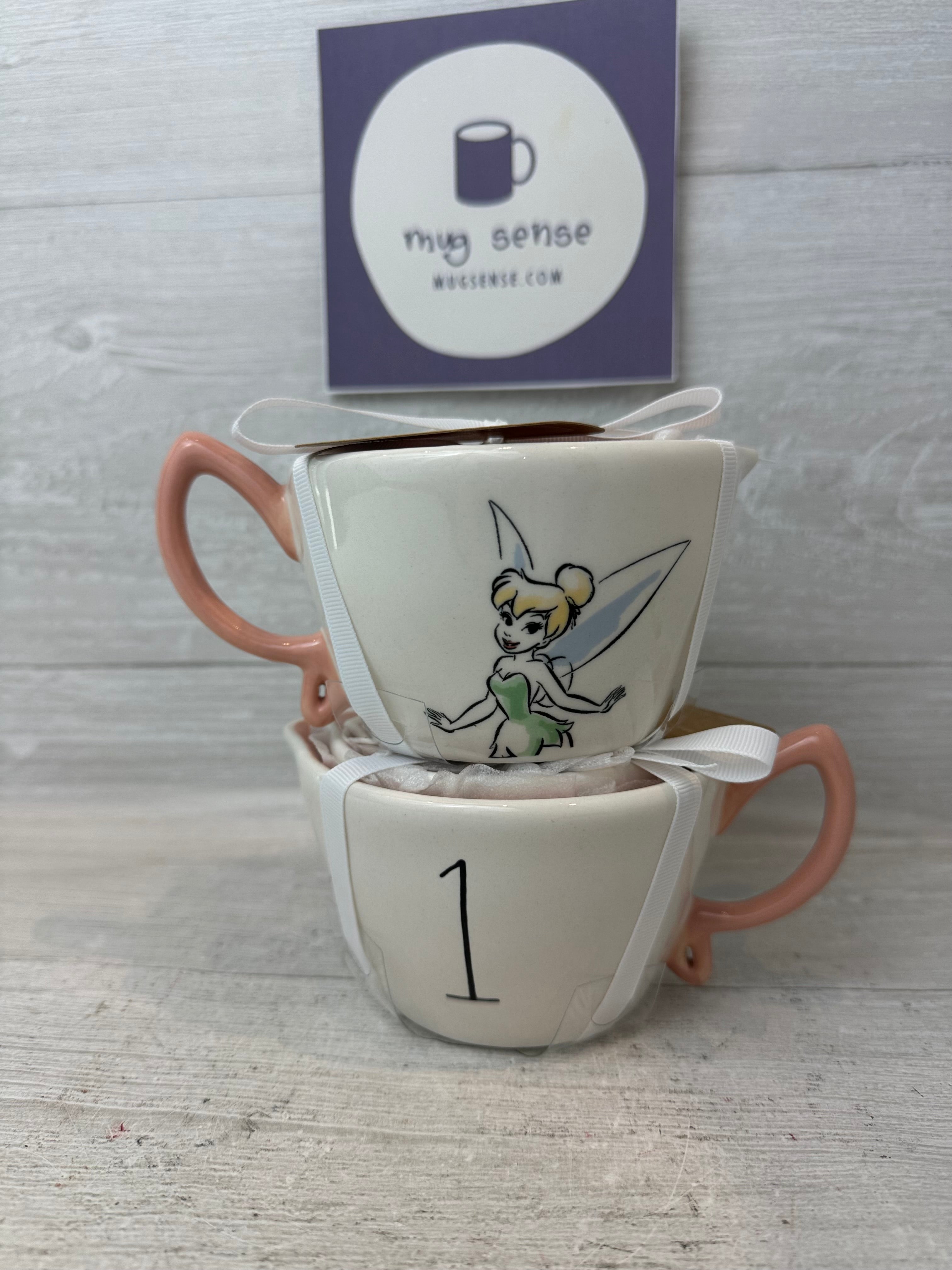 New Rae Dunn x Peter Pan white ceramic Disney Tinker Bell