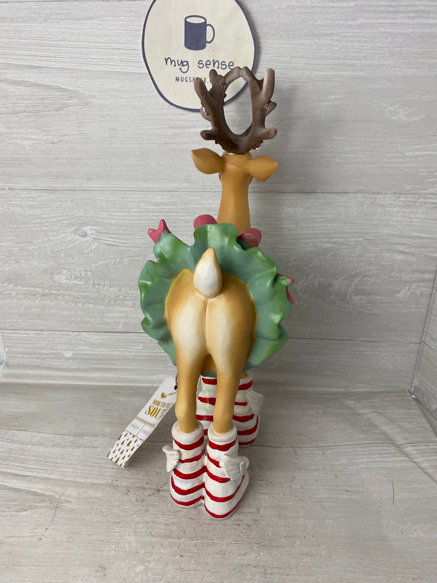 Patience Brewster Reindeer Wearing Christmas Dress In Socks