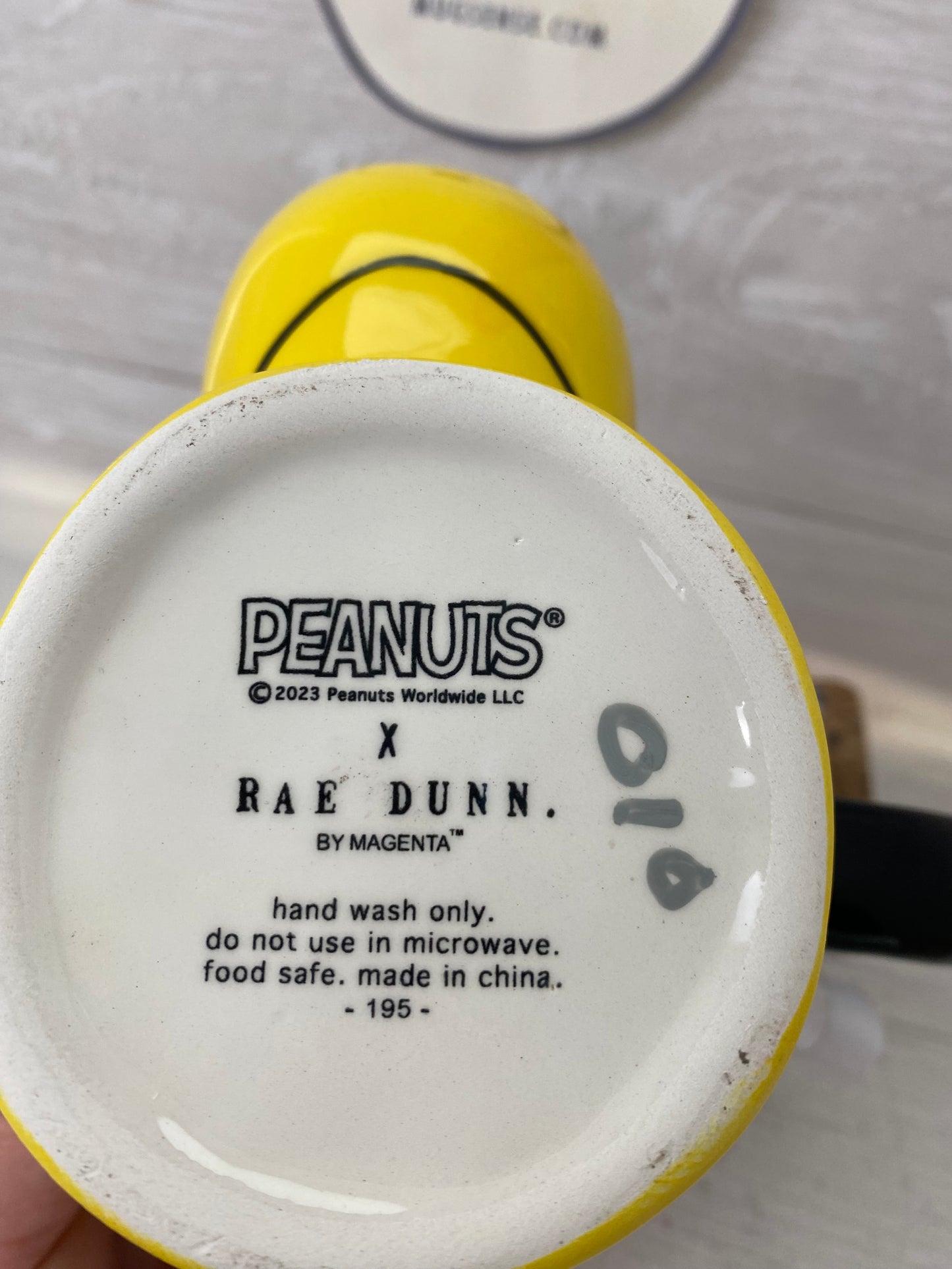 Rae Dunn Peanuts Thankful Woodstock Mug